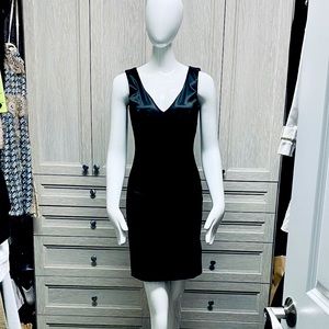 DOLCE & GABBANA SATIN STRETCH COCKTAIL DRESS